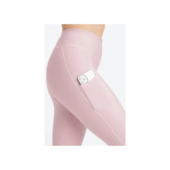 Fabletics Cold Weather High-Waisted Pocket Legging Muted Mauve Egret Short Sz M - Picture 3 of 4